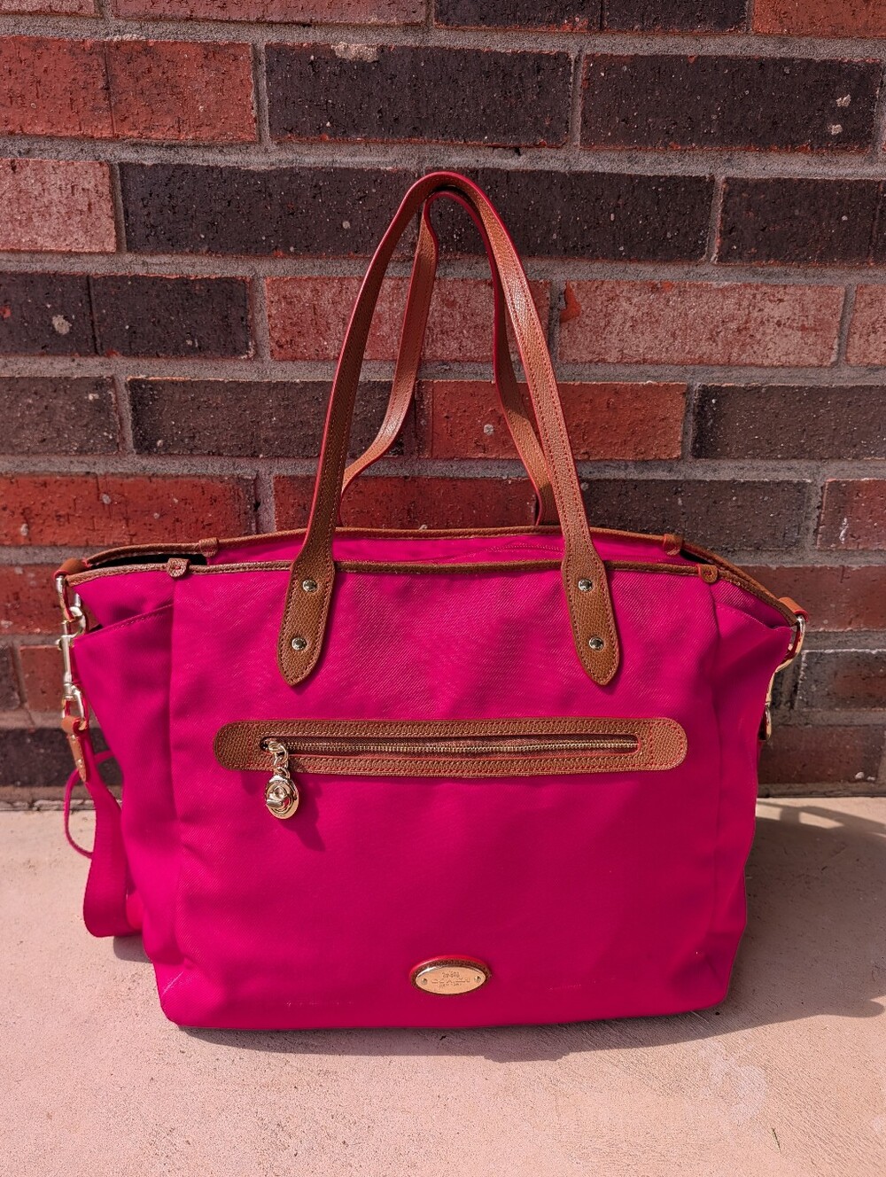 💖EUC Coach Sawyer Nylon Oversized Crossbody Diaper Multifunctional Travel Bag